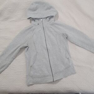 Light Grey Lululemon Scuba Hoodie